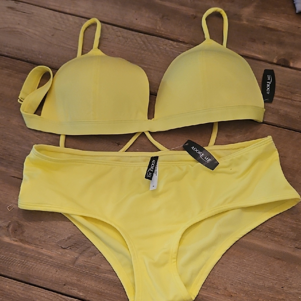 Adore Me Vibrant Yellow Bikini Set